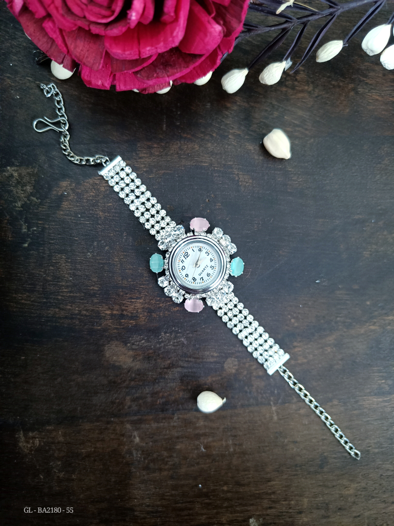 Silver Trendy Bracelet style Watch