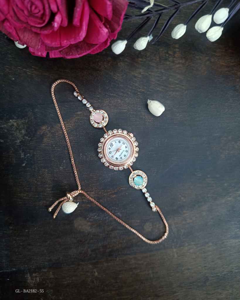 Rose Gold Trendy Bracelet style Watch