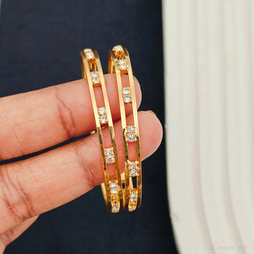 Kids Bangles-2 line style stones