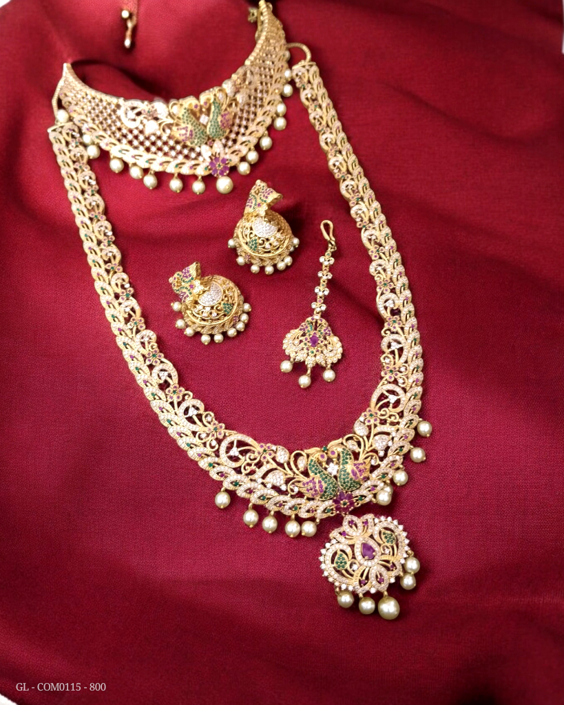 American Diamond Semi Bridal set GL-COM0115-800