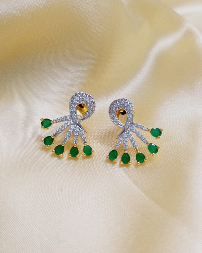AD Green Stone Earrings