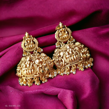 Antique Finish Temple Bridal  Jhumkas GL-EA1305-225