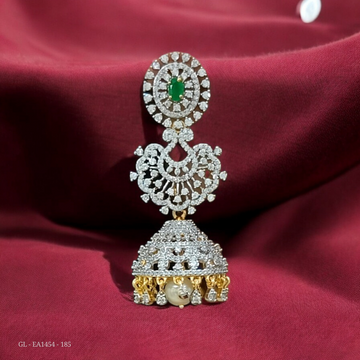 4 in 1 interchangeable Cz Emerald Jhumkis GL-EA1454-185