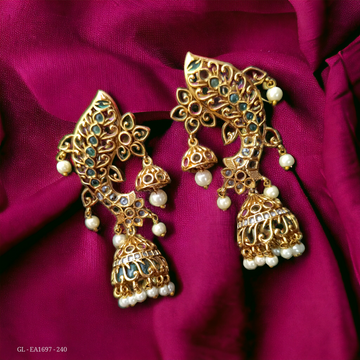 Gold Finish Jhumkas GL-EA1697-240