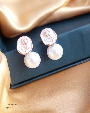 Korean Rose Pearl studs GL-EA2231-35