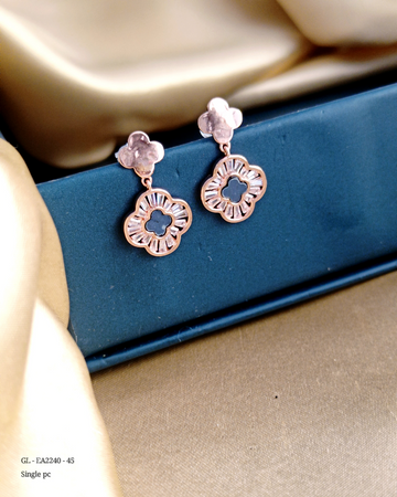 Anti Tarnish Rose gold finish earrings GL-EA2240-45