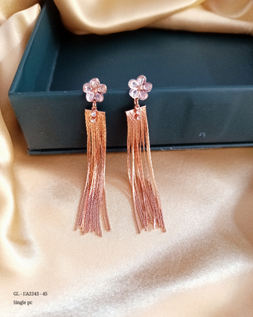 Anti Tarnish Rose gold finish earrings GL-EA2243-35