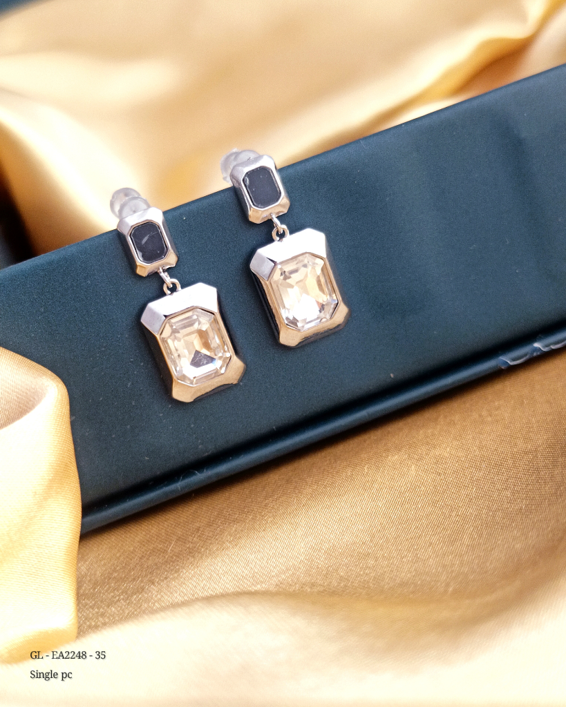 Anti Tarnish Silver finish earrings
