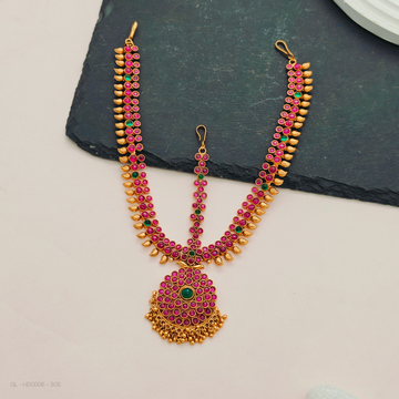 3 line Tikka - Kemp Stone Bridal - Multicolor