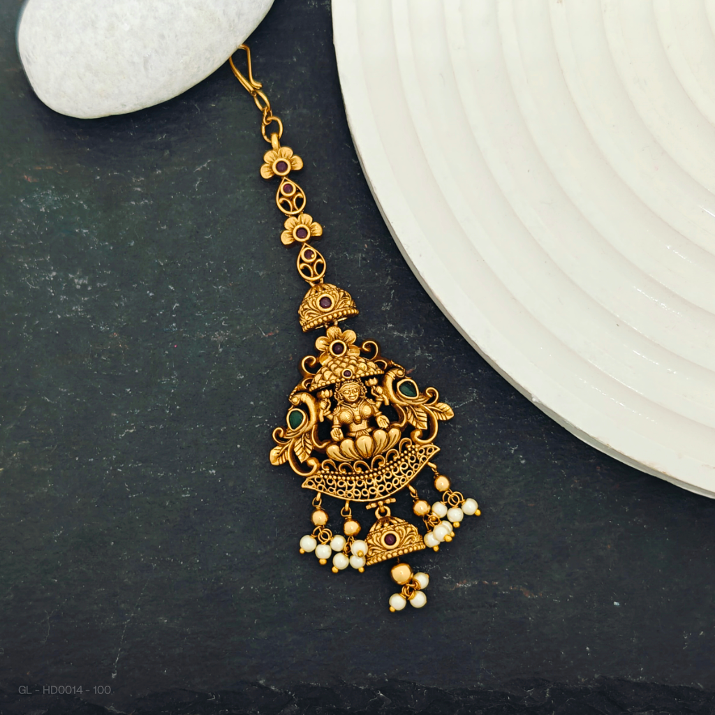 Antique gold Lakshmi Tikka