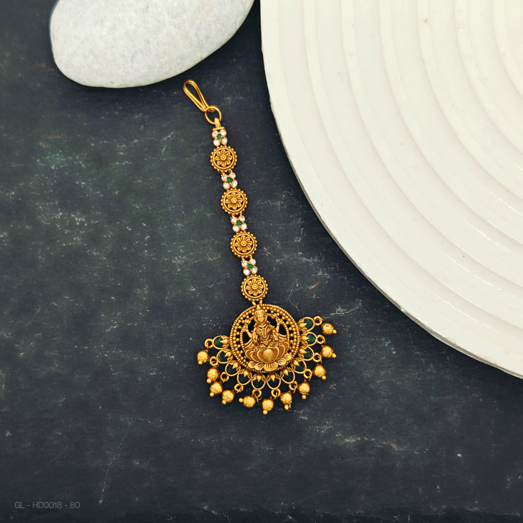 Matt Gold finish antique Tikka