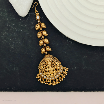 Gold finish Lakshmi Tikka