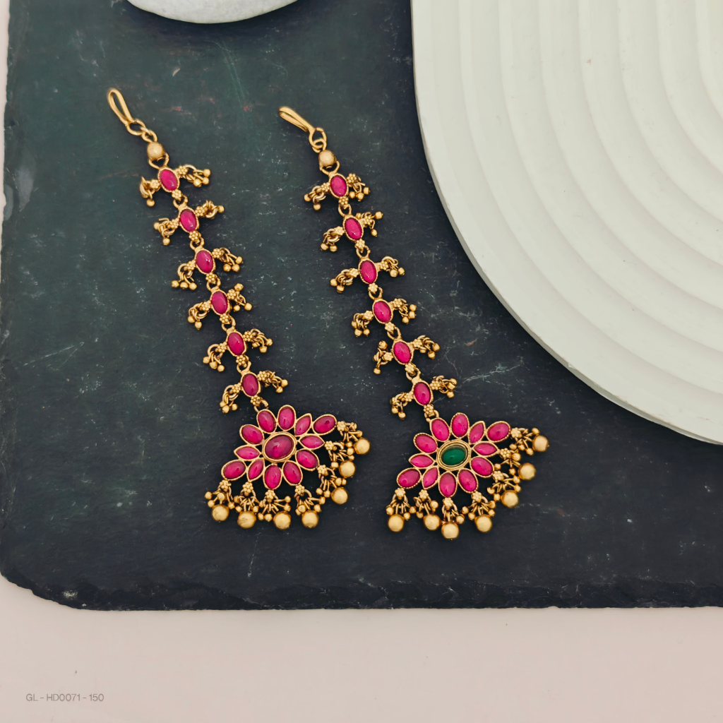 Gold finish Reversible Tikka