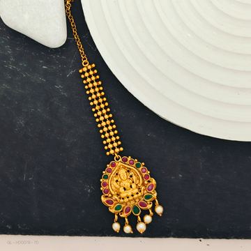 Gold finish Lakshmi  Pearl Design Tikka