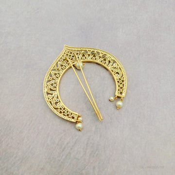 Hair bun pin head accessory