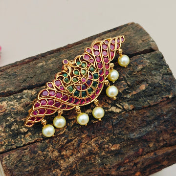 hair clip, temple jewellery, antique style, bridal accessory, festive wear, traditional look, south indian style, imitation jewellery, women accessories, wedding wear