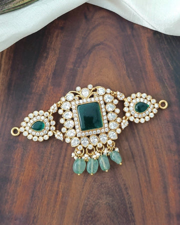 Golden Polki Pendant