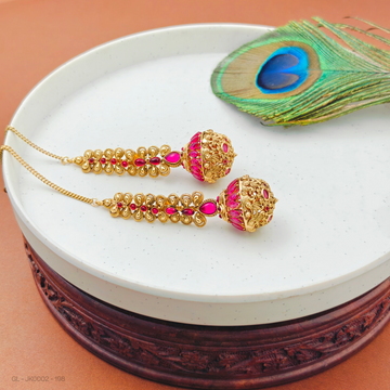 Antique Finish Kemp Earchain earrings