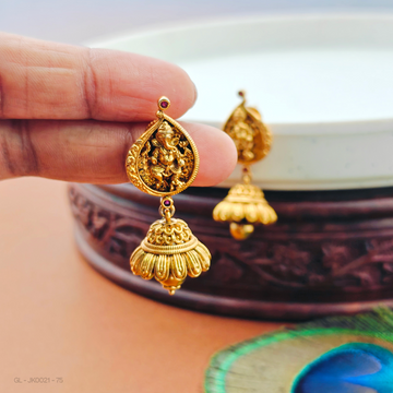 Golden Traditional-ganesha- Jhumkis
