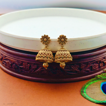 Antique Matt Finish simple Jhumkas