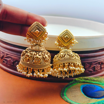 Antique golden Bollywood style Jhumka