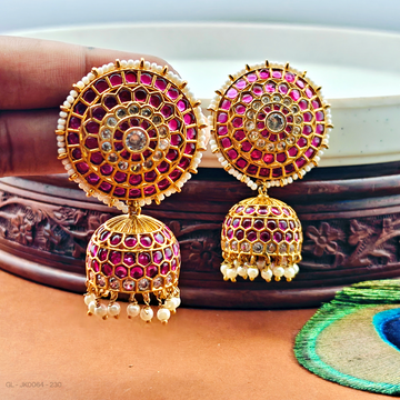 Trending Kemp Gold finish Jhumkas
