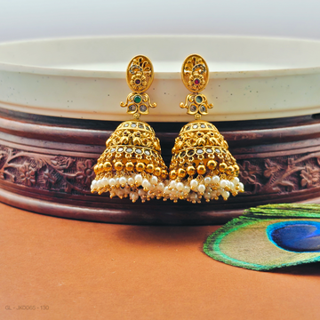 Gold Finish no idol Jhumka