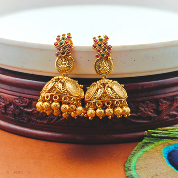Lakshmi Coin antique Jhumkas