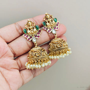Nakshi Temple Lakshmi Jhumkas