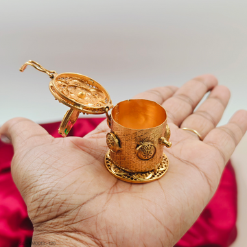 Gold Plated Kumkum Box