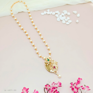 Tiger Nail Pearl Mala necklace Set