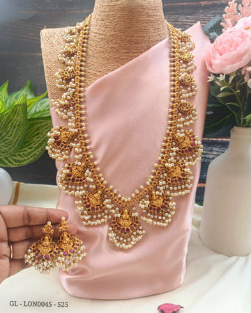 Guttapusalu Temple Necklace Set / Waist Chain GL-LON0045-525