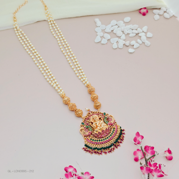 Lakshmi three layered Pearl Necklace