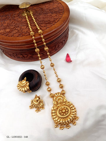 Golden Kerala style Mid length set GL-LON1652-148