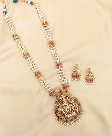 Govardhan Krishna Beaded Mala Necklace