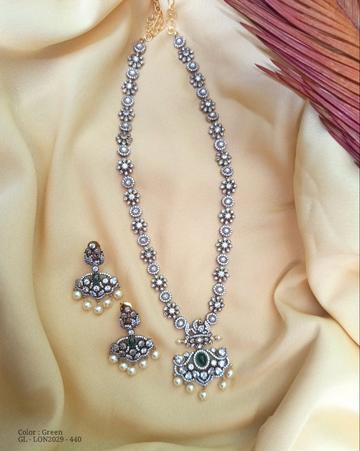 Victorian Long necklace sets in 3 color options GL-LON2029-440