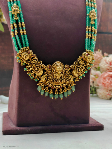 Lakshmi Green beaded Haaram