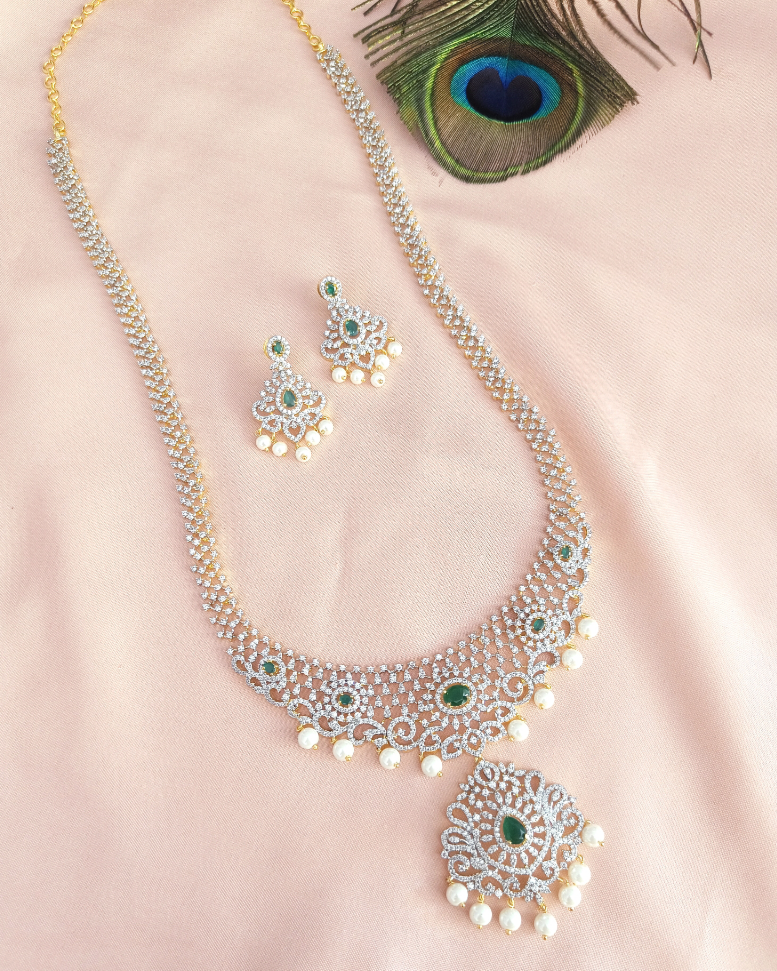 Premium Cz Emerald Long Haram GL-LON2571-475
