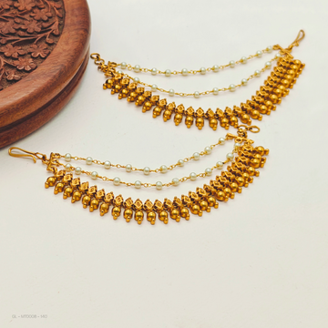 Ear Chains - gold plated pearl  drops