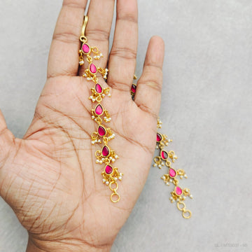 Ruby Single line Earchain / Maatil