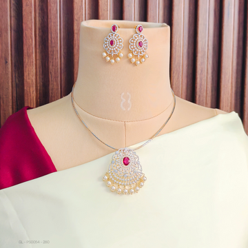 Elegant Floral Locket set - Red