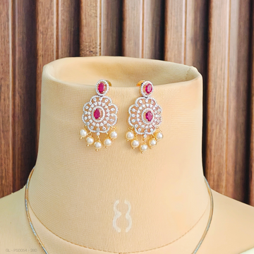 Elegant Floral Locket set - Red