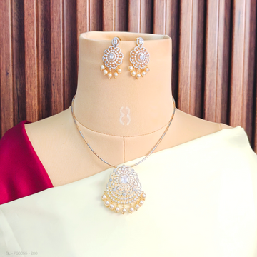 Elegant Floral Locket set - white