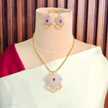 Elegant Locket set - ruby