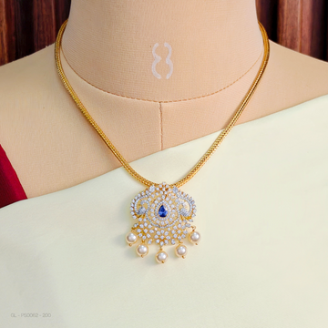 American diamond Elegant Locket set - purple