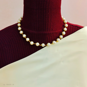 Gold finish Pearl beaded chain