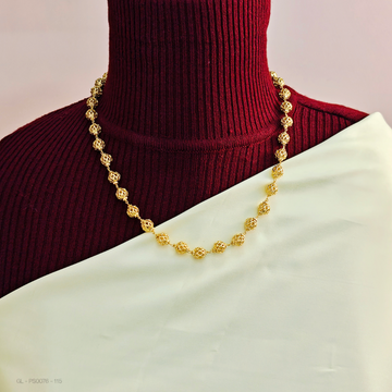 Gold finish beaded chain