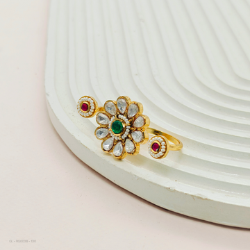 Polki Double sided Ring