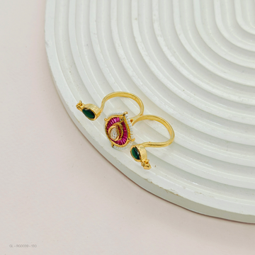 Polki Double sided Ring