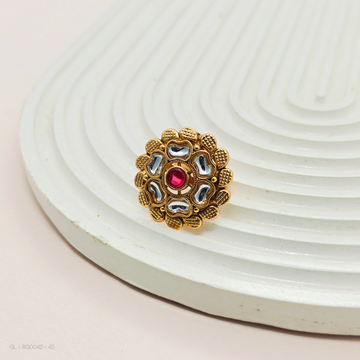 Polki Floral Ring